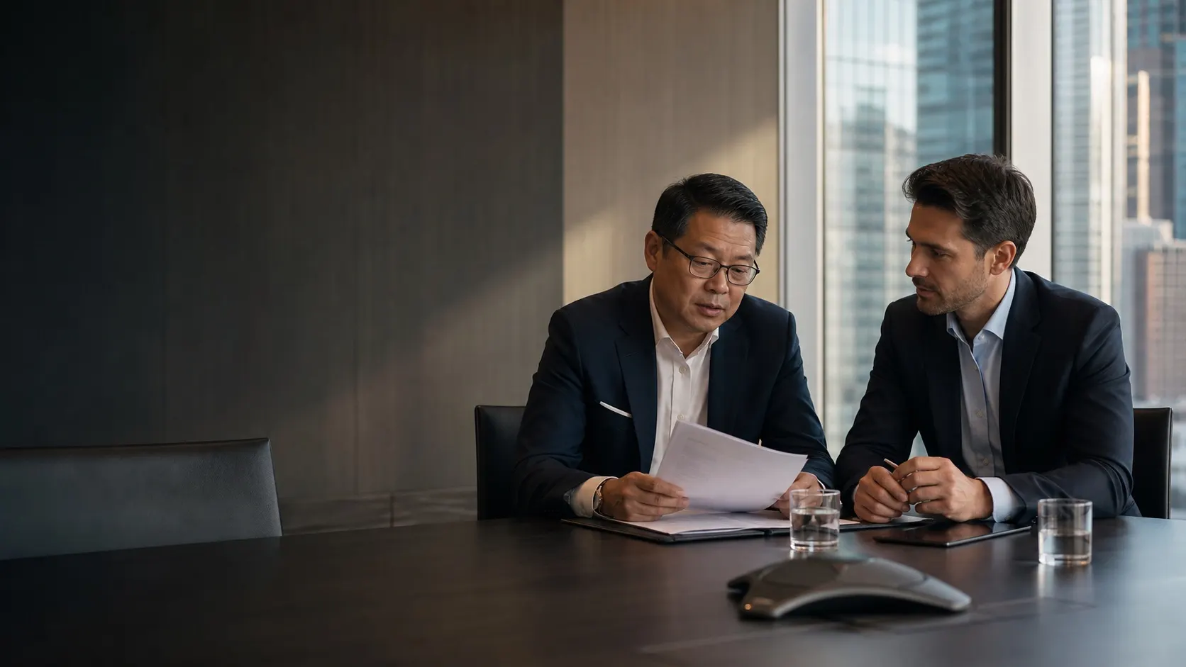 Singapore nominee director reviewing company governance with an international founder