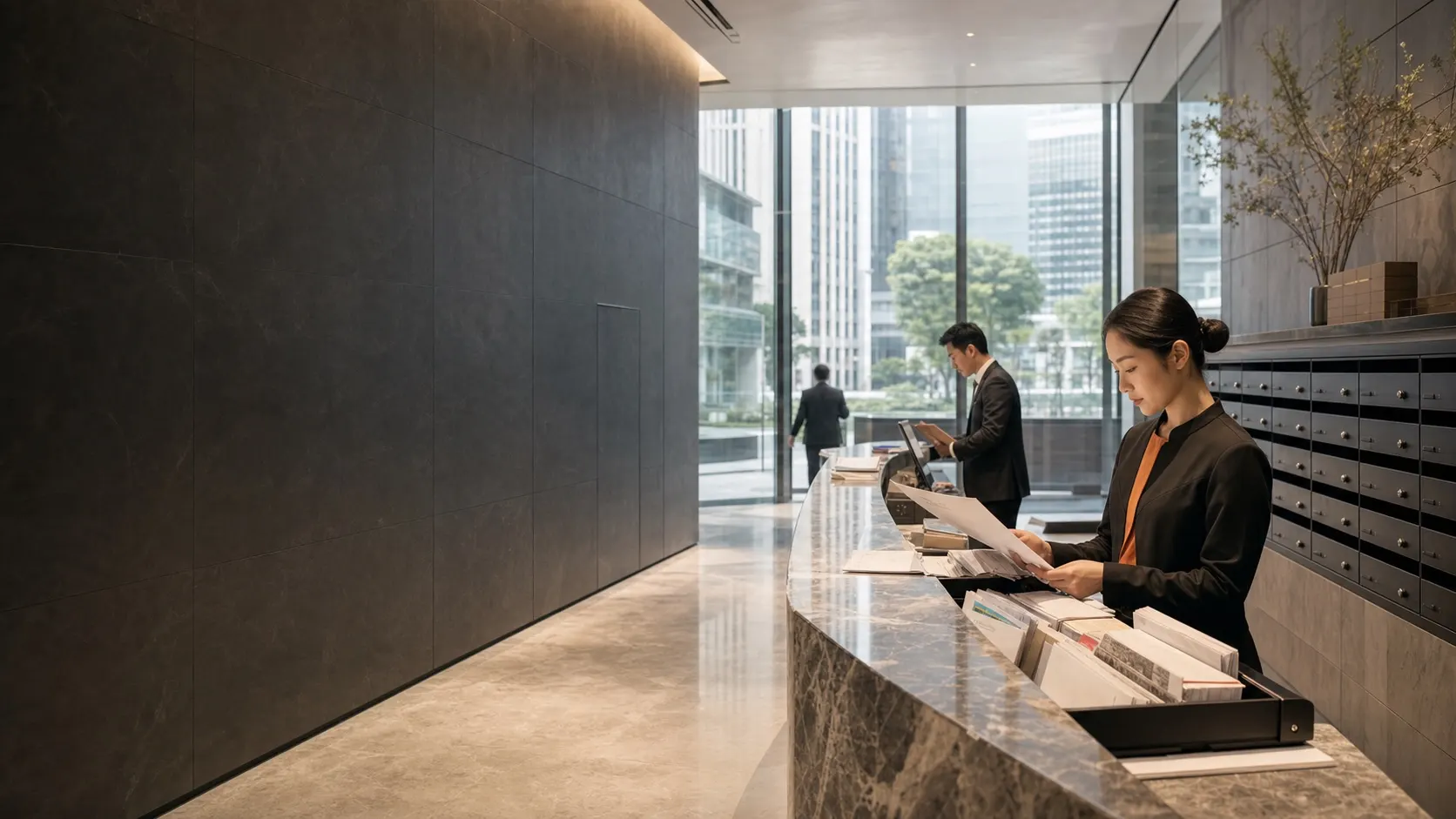 Registered office reception handling official business correspondence in Singapore